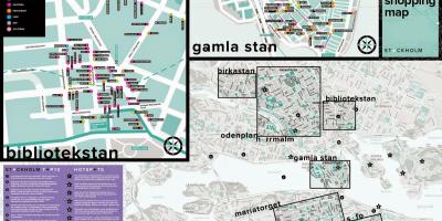 Карта Стокгольма-магазини