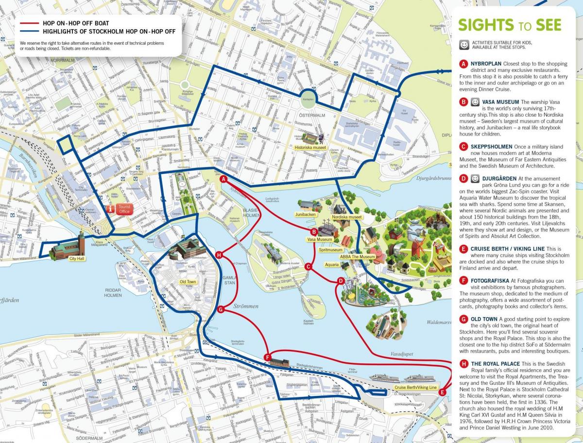 Карта стокгольма с достопримечательностями на русском языке