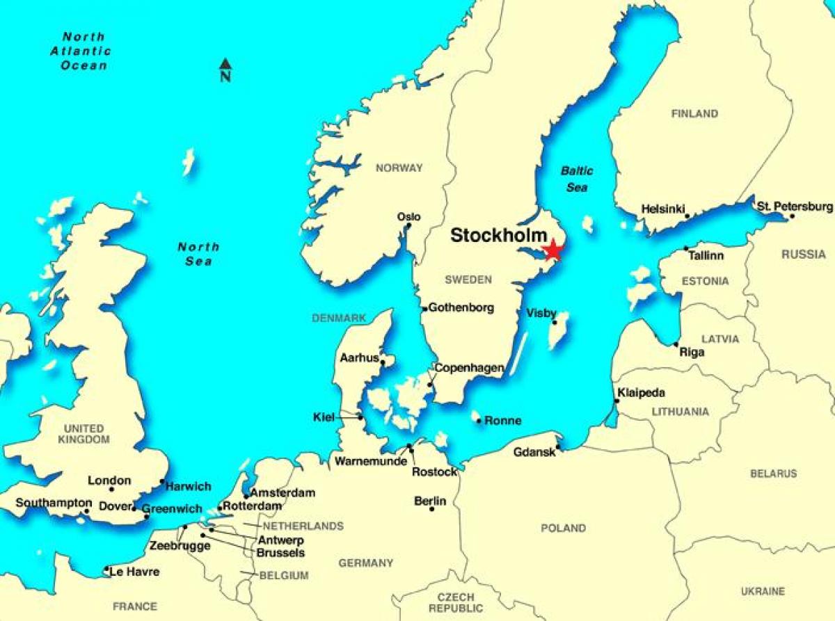 Стокгольм карта Європи
