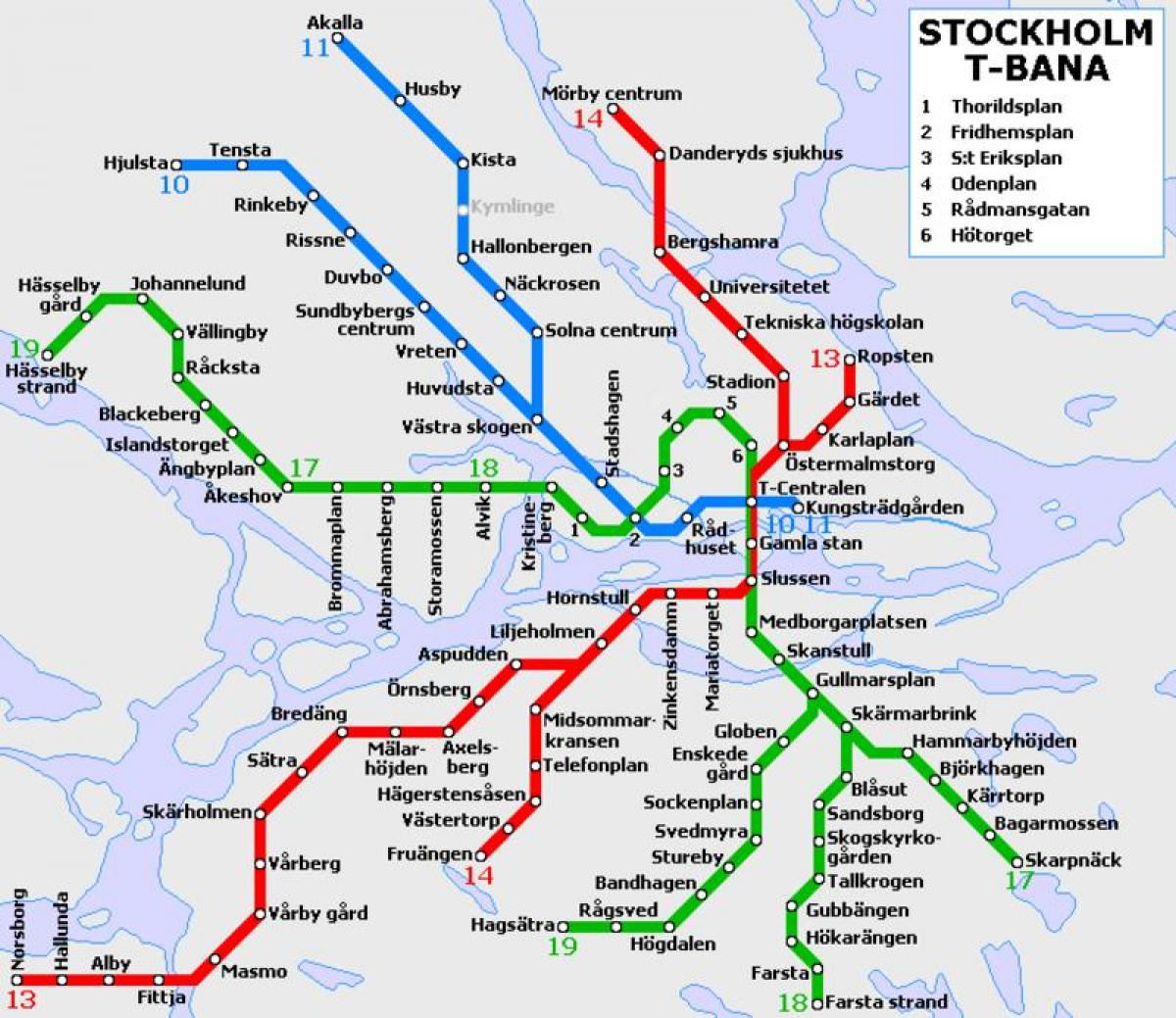громадський транспорт Стокгольма карті