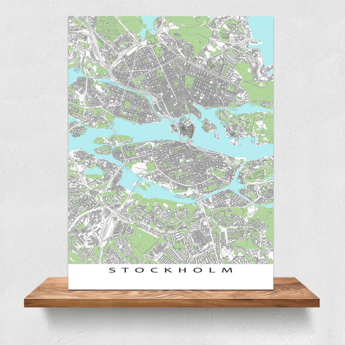 карта Стокгольма роздрукувати карту 