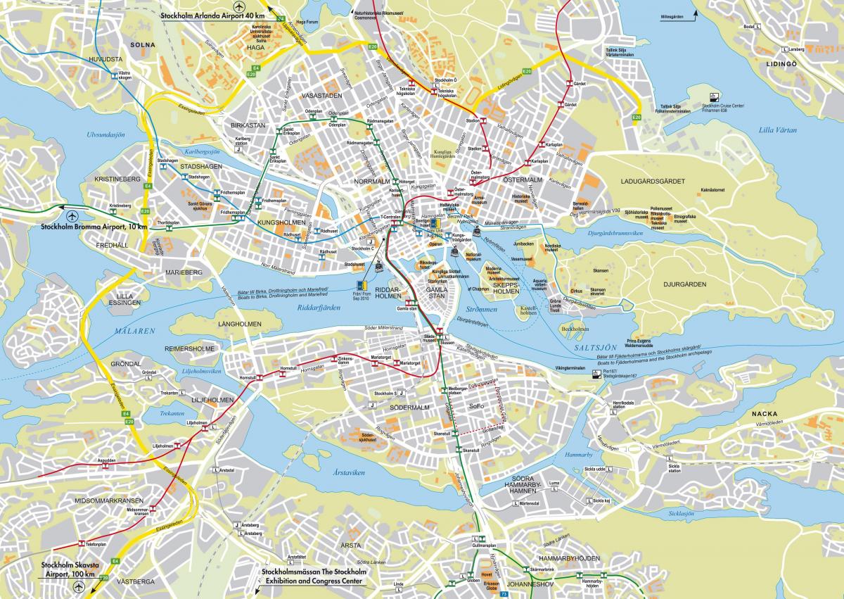 карта Стокгольма вулиця