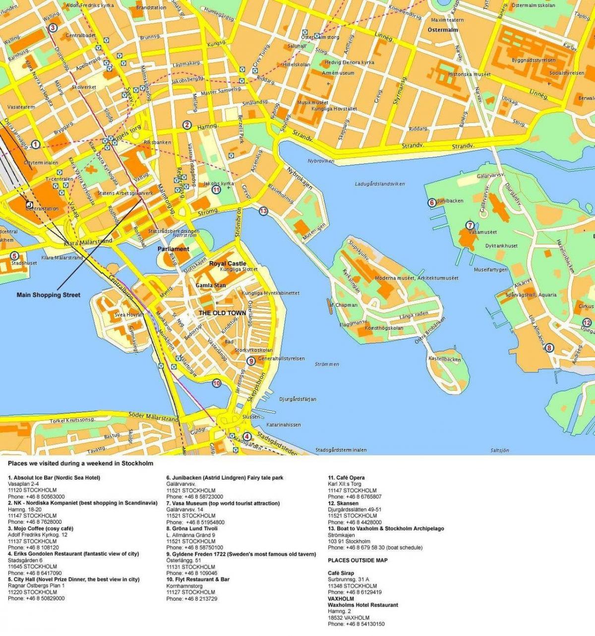 карта Стокгольм круїзний термінал