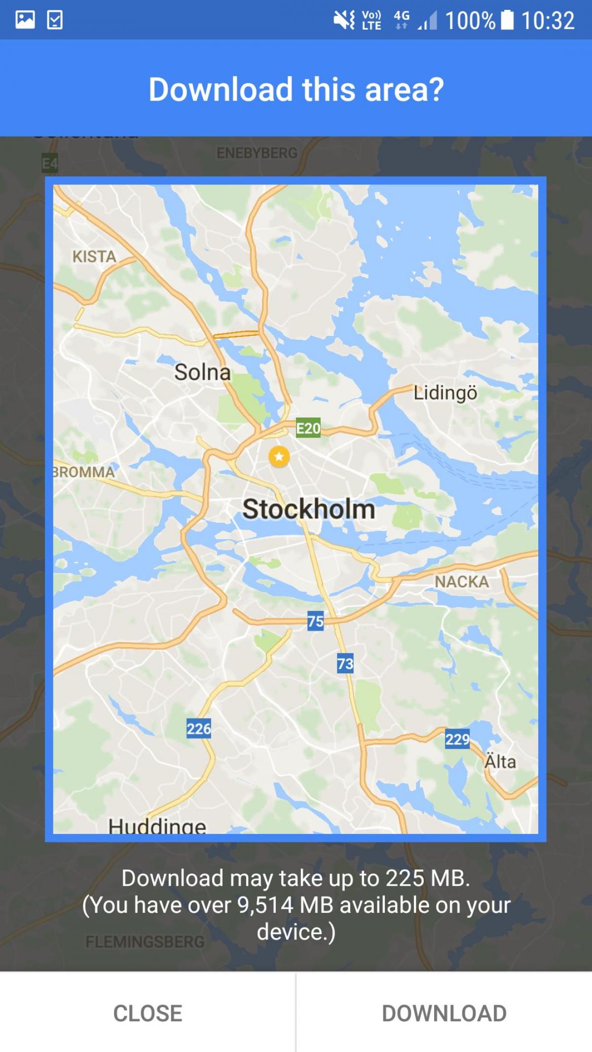 оффлайн карта Стокгольма