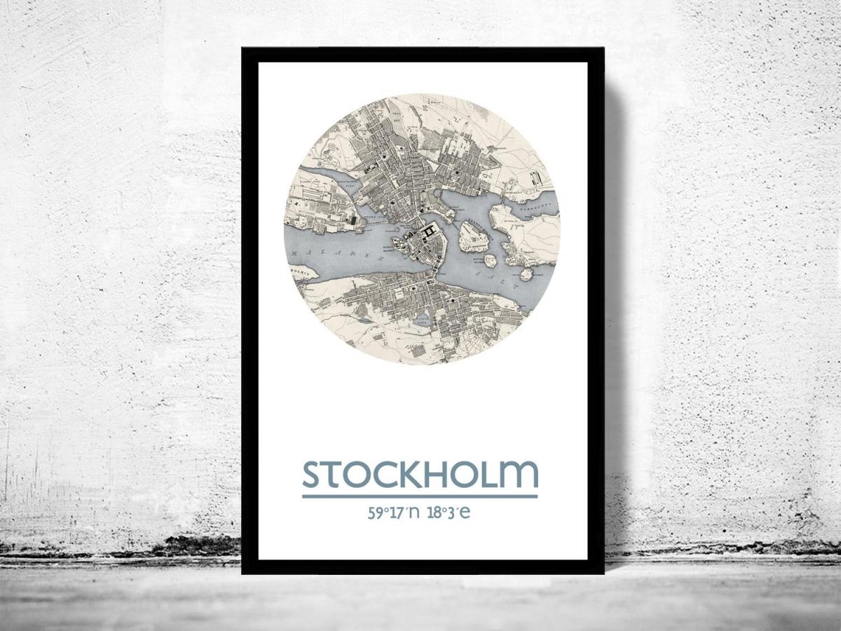 карта Стокгольма, афіша карта 