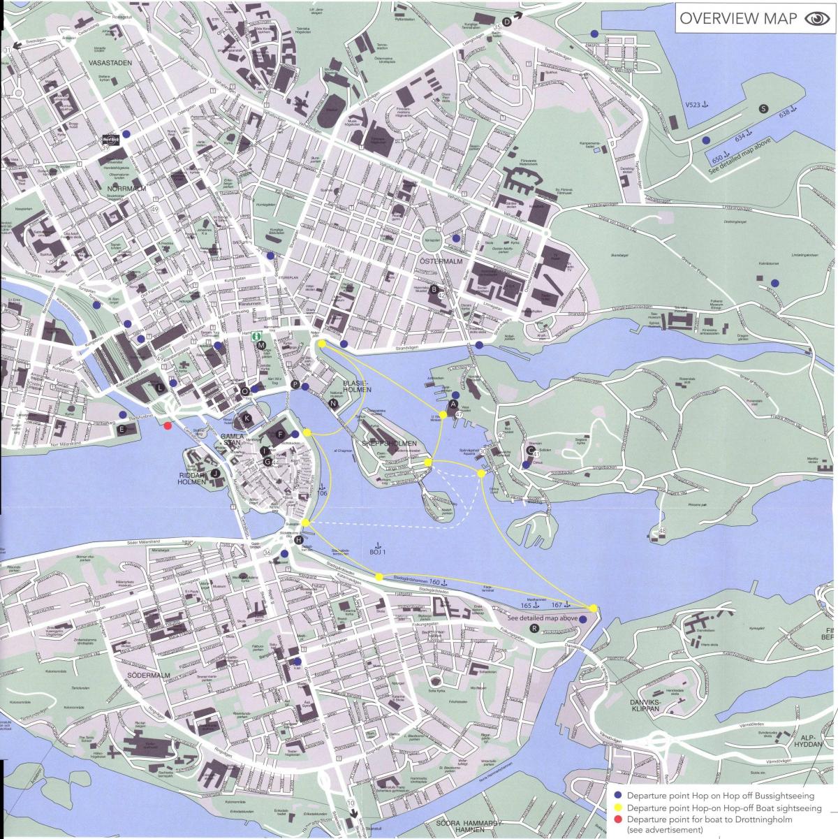 карта центру Стокгольма
