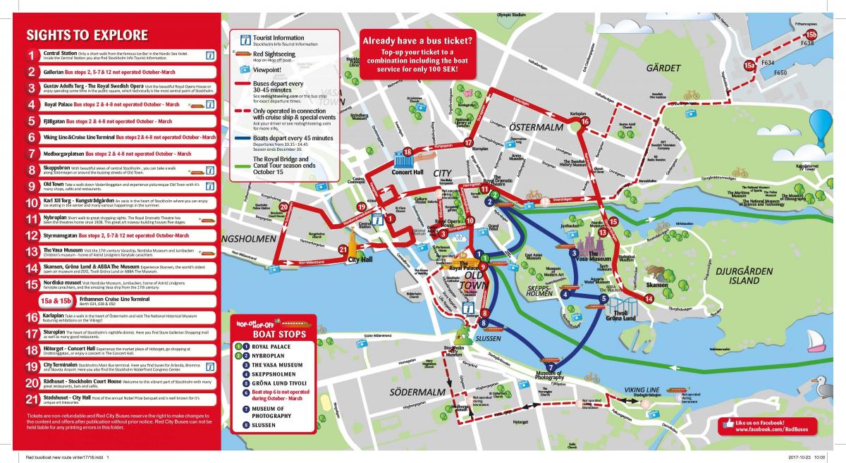 автобусні лінії Стокгольмської карті