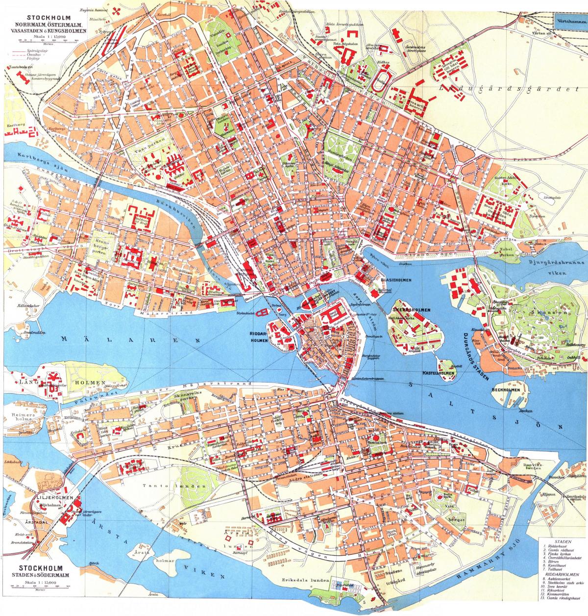карта кунгсхольмен в Стокгольмі