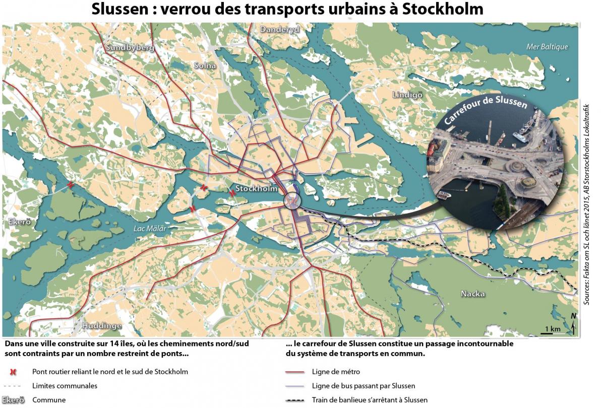карта слюссен в Стокгольмі