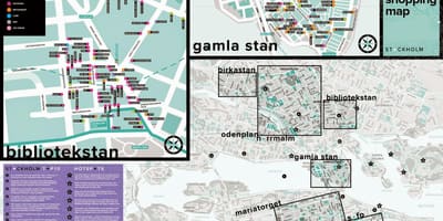 Карта Стокгольма-магазини