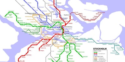 Карта метро Стокгольм