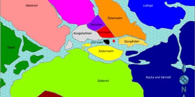 Карта районів Стокгольма
