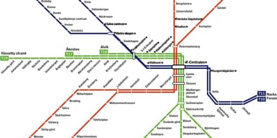 Т центрі Стокгольма карті