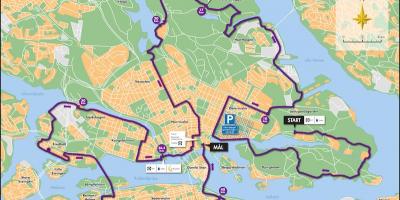 Стокгольм велосипеда карті