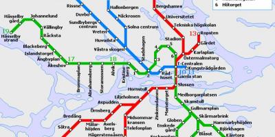 Громадський транспорт Стокгольма карті