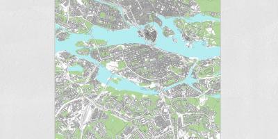 Карта Стокгольма роздрукувати карту 