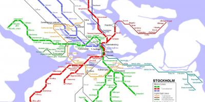 Карта метро Стокгольм