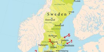 Карта Стокгольма пляжі
