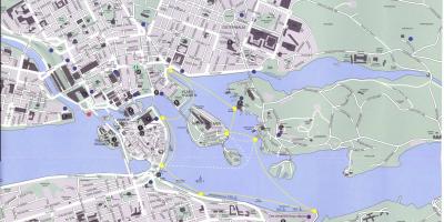 Карта центру Стокгольма