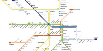 Карта метро Стокгольма арт