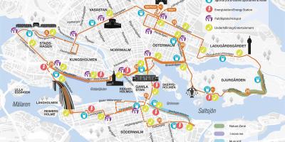 Карта Стокгольмський марафон