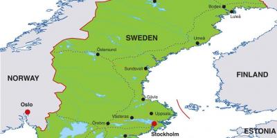 Столиця Швеції на карті